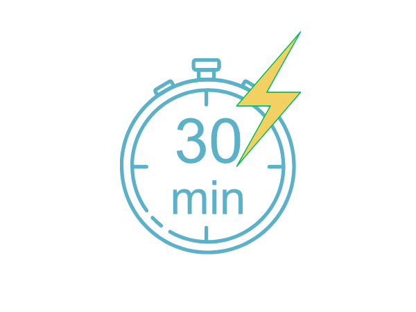 Obtenla en menos de 30 minutos